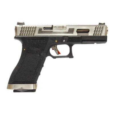 WE - Replika GBB G-Force 17 Silver Barrel - Silver / Black