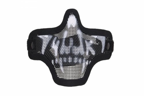 Maska z czaszką typu Stalker - Czarno-Biała