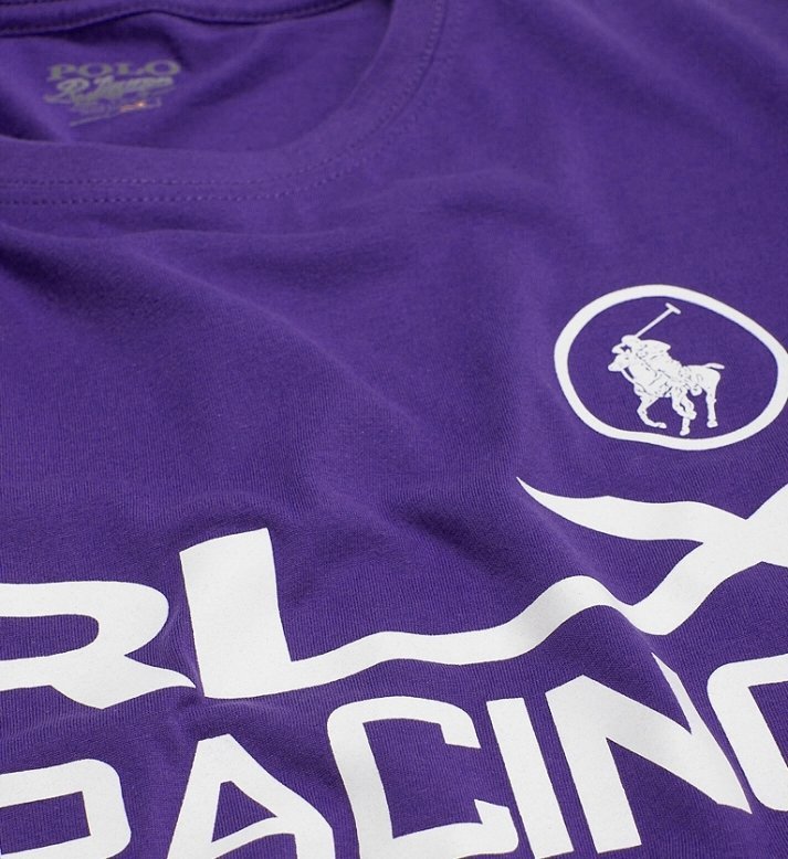 T-shirt męski Ralph Lauren fioletowy