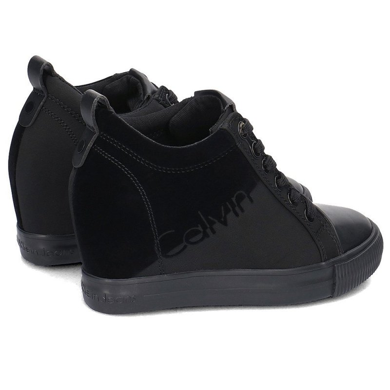 Calvin Klein Jeans buty sneakersy trampki damskie rory nylon-flocking /R0647
