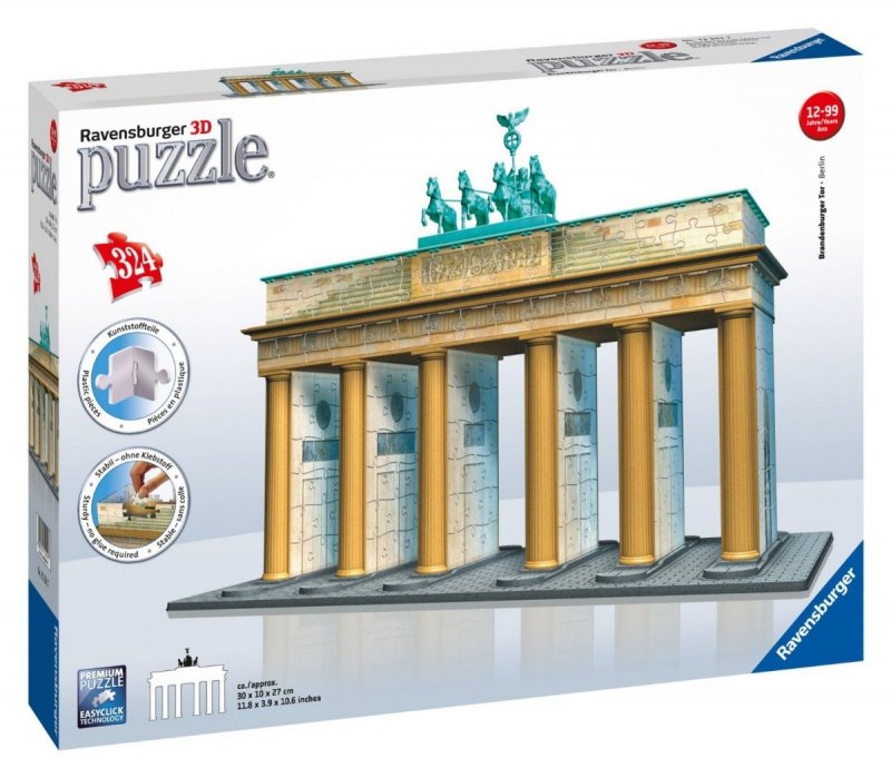 Puzzle 3D 324 Ravensburger 125517 Brama Brandenburska