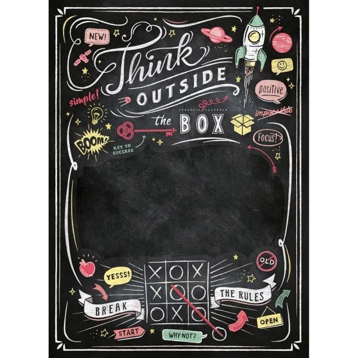 Puzzle 1000 Clementoni 39468 Black Board Think Outside the Box