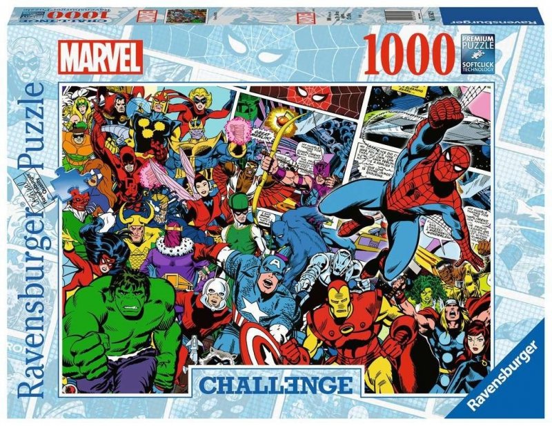 Puzzle 1000 Ravensburger 165629 Wyzwanie - Marvel