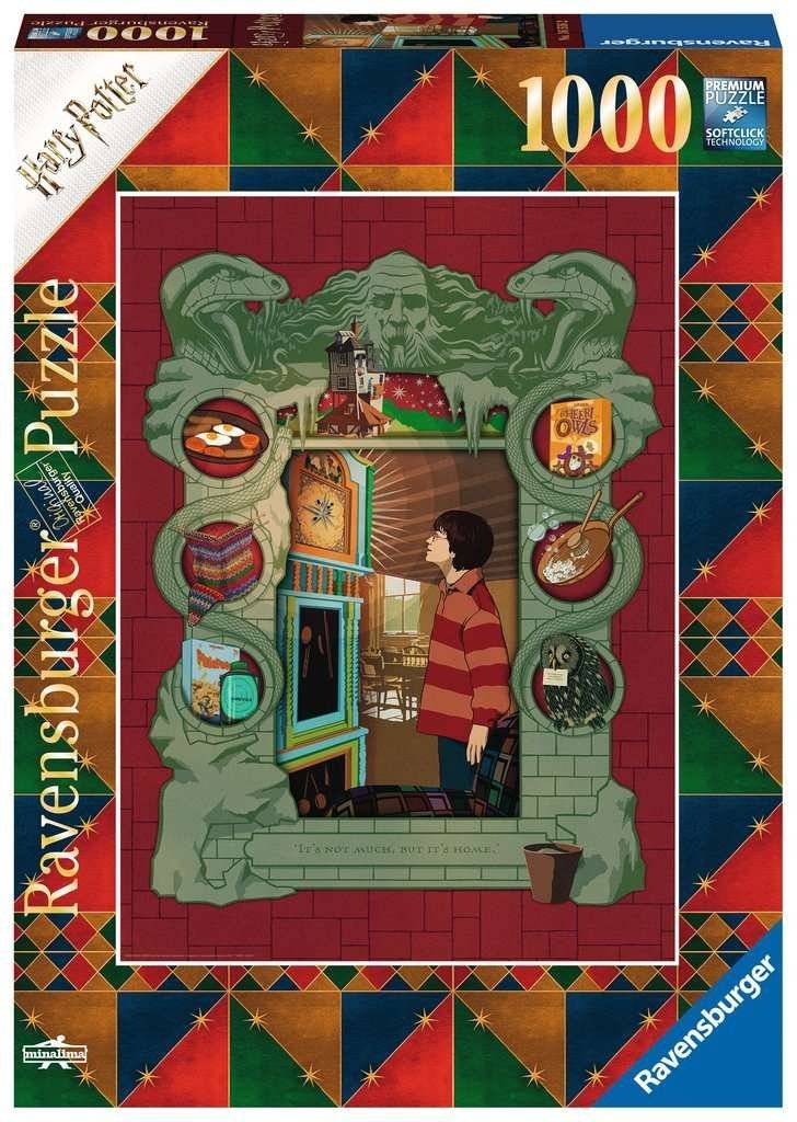 Puzzle 1000 Ravensburger 165162 Harry Potter z Rodziną Weasleyów