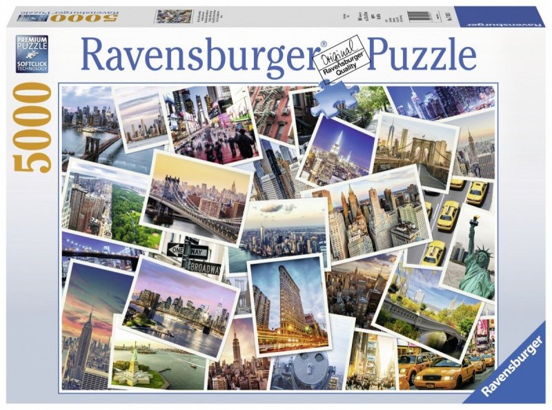 Puzzle 5000 Ravensburger 174331 New York - Kolaż