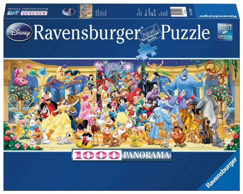 Puzzle 1000 Ravensburger 15109 Disney - Panoramiczne