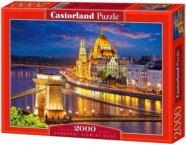 Puzzle 2000 Castorland C-200405 Budapest View at Dusk