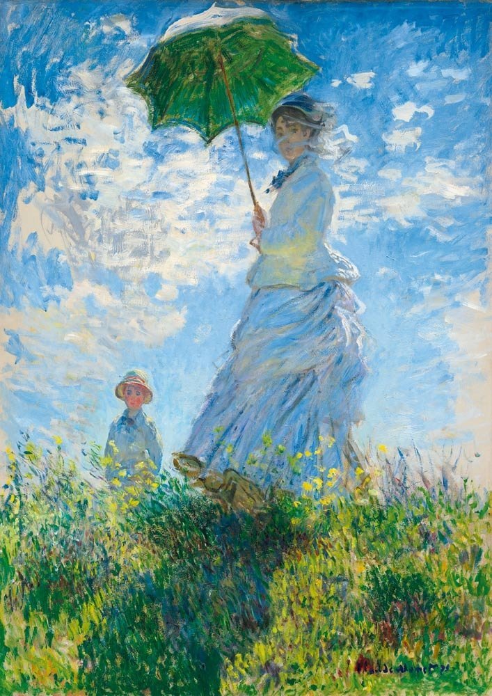Puzzle 1000 Bluebird 60039 Claude Monet - Kobieta z Parasolem - Madame Monet i jej Syn