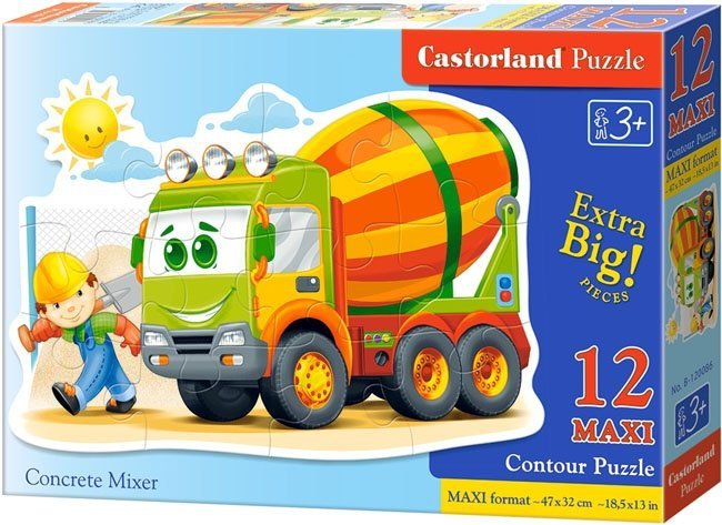 Puzzle 12 Maxi Castorland B-120086 Betoniarka