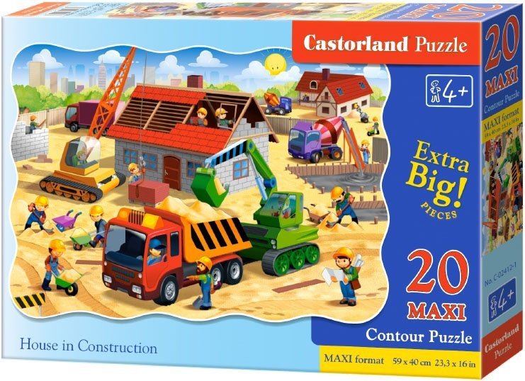 Puzzle 20 Maxi Castorland C-02412 Plac Budowy