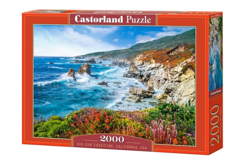 Puzzle 2000 Castorland C-200856 Linia Brzegowa Big Sur - Kalifornia - USA