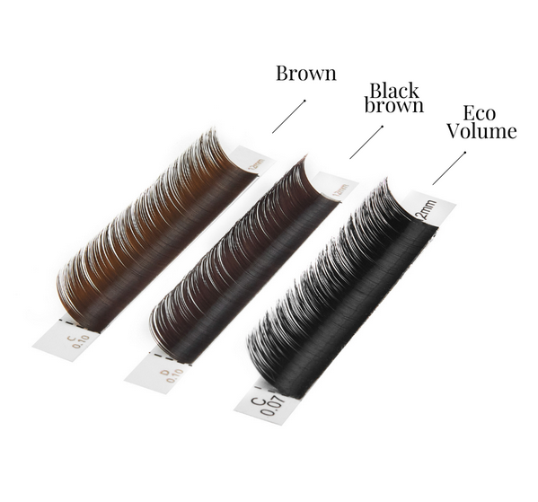 Rzęsy Brown Line (Black Brown) by Noble Lashes