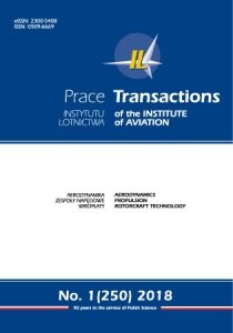 Transactions of the Institute of Aviation (Prace Instytutu Lotnictwa) 250 (1/2018) 