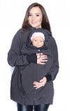 kurtka softshell 3D ciążowa i do noszenia dziecka M52/4068 szary 3