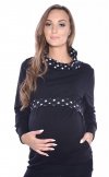 3 w1 bluza ciążowa i do karmienia 4057/M49 czarny 1