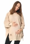 MijaCulture - 3 w 1 bluza Oversize ciążowa i do karmienia z rozcieciami „Victoria” M015 bez