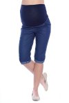 MijaCulture - spodnie rybaczki ciążowe 4015/ M35 denim blue 4
