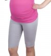 MijaCulture - wygodne krótkie legginsy ciążowe 4008/M25 szary 1