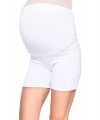Wygodne krótkie legginsy ciążowe Mama Mia biały 3