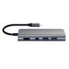 Satechi USB-C Multimedia HUB - Ethernet / USB 3.0 / USB-C PD / HDMI /mini DisplayPort / SD / microSD / Space Gray (gwiezdna szarość)