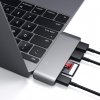 Satechi USB-C Pass Through HUB - 2xUSB 3.0 / USB-C (PD) / SD / microSD / Space Gray (gwiezdna szarość)