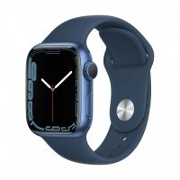 Apple Watch Series 7 41mm GPS Koperta z aluminium w kolorze niebieskim z paskiem sportowym w kolorze błękitnej toni 