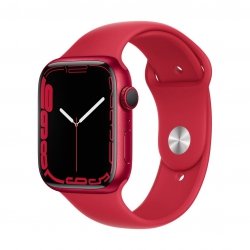 Apple Watch Series 7 45mm GPS Koperta z aluminium w kolorze (PRODUCT)RED z paskiem sportowym w kolorze (PRODUCT)RED