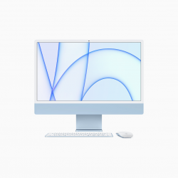 Apple iMac 24 4,5K Retina M1 8-core CPU + 8-core GPU / 16GB / 512GB SSD / Gigabit Ethernet / Niebieski (Blue) - 2021