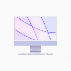 Apple iMac 24 4,5K Retina M1 8-core CPU + 8-core GPU / 16GB / 1TB SSD / Gigabit Ethernet / Fioletowy (Purple) - 2021