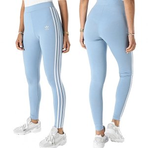Adidas Originals legginsy damskie błękitne H09423