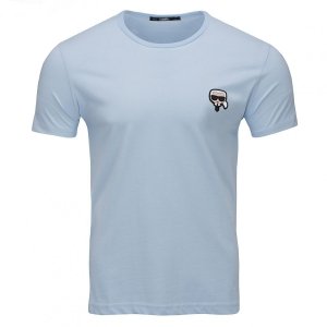 Karl Lagerfeld  t-shirt koszulka męska błękitna