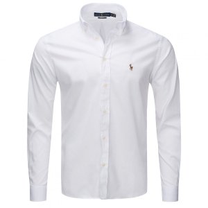 Ralph Lauren koszula męska gładka slim fit biała