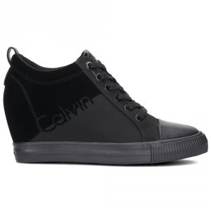 Calvin Klein Jeans buty sneakersy trampki damskie rory nylon-flocking /R0647