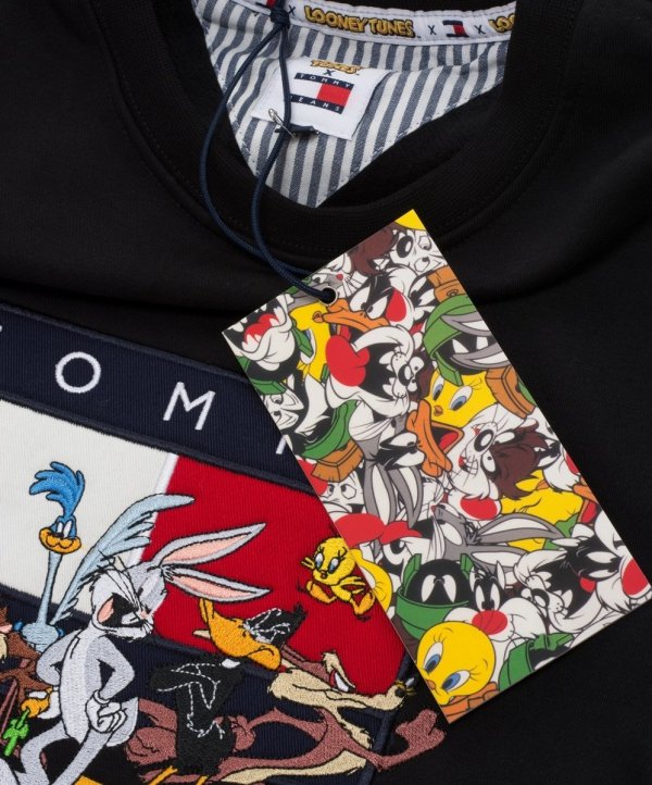 Bluza damska Tommy Hilfiger Jeans  Looney Tunes czarna