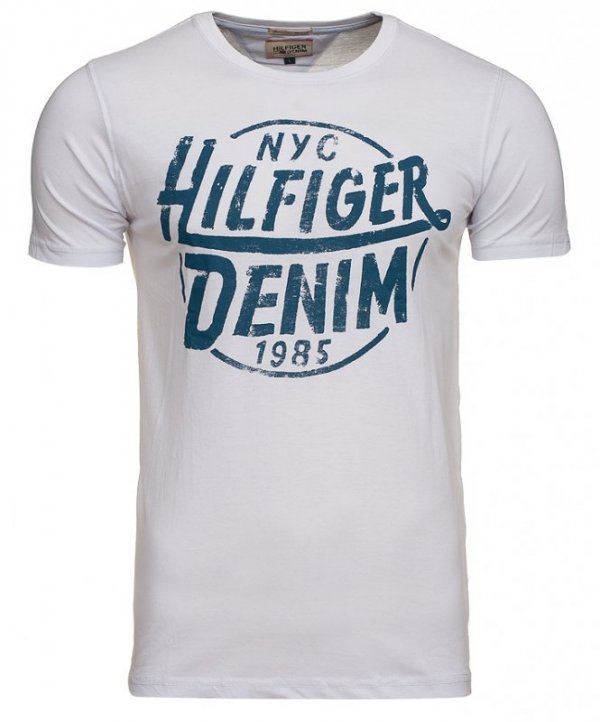 T-shirt męski Tommy Hilfiger Denim biały
