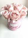 Promocja -40%Velvet box  z jedwabnymi rózami -S