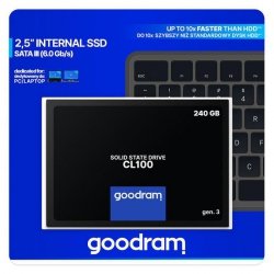 Dysk SSD GOODRAM CL100 240GB SATA III 2,5 GEN.3 (520/400) 7mm