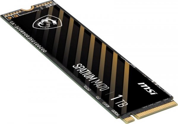 Dysk SSD MSI SPATIUM M470 1TB PCIe 4.0 NVMe M.2 2280 (5000/4400 MB/s) 3D NAND