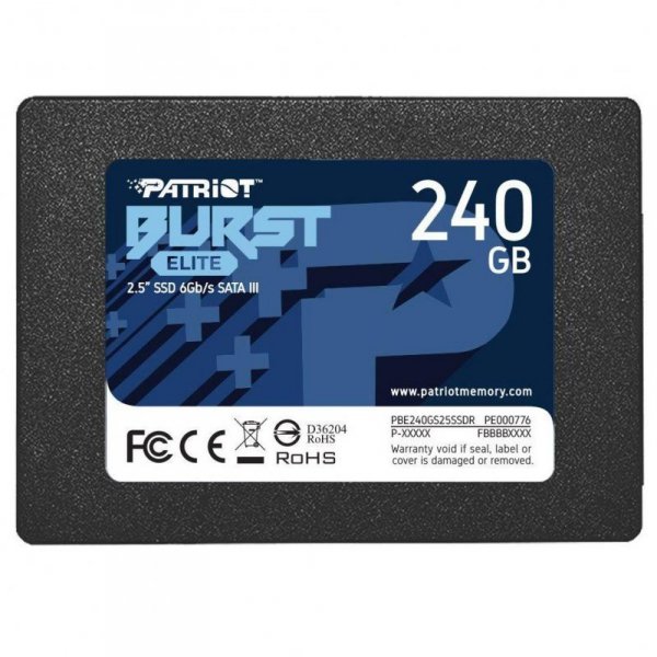 Dysk SSD Patriot Burst Elite 240GB SATA3 2,5&quot; (450/320 MB/s) 7mm