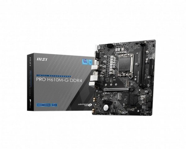 Płyta MSI PRO H610M-G DDR4/H610/DDR4/SATA3/M.2/USB3.0/PCIe4.0/s.1700/mATX