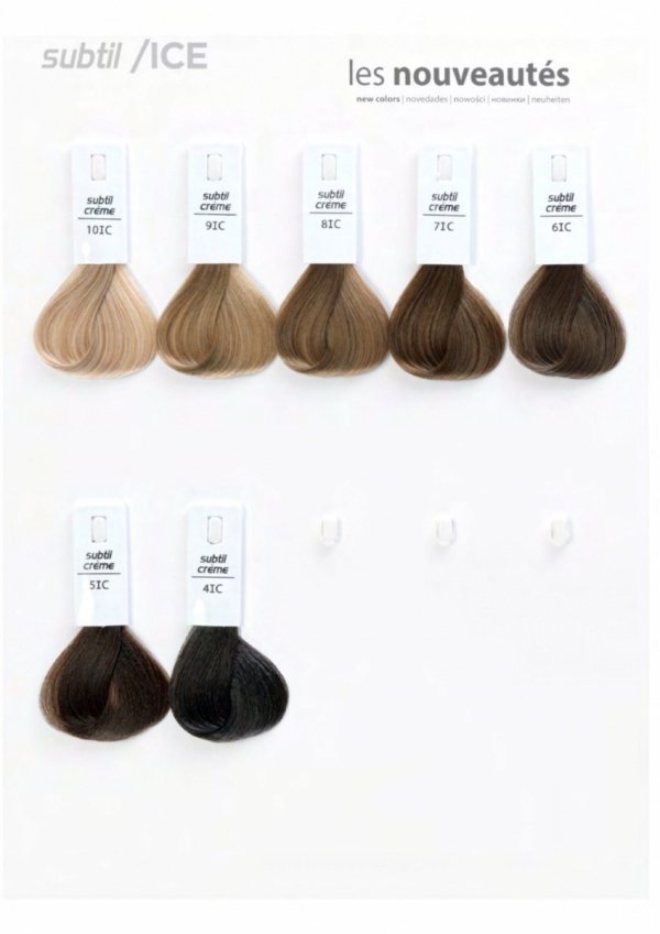 7/12 Crème - Blond Cendré Irisé   Profesjonalna Farba do włosów Subtil CREME  60 ml.