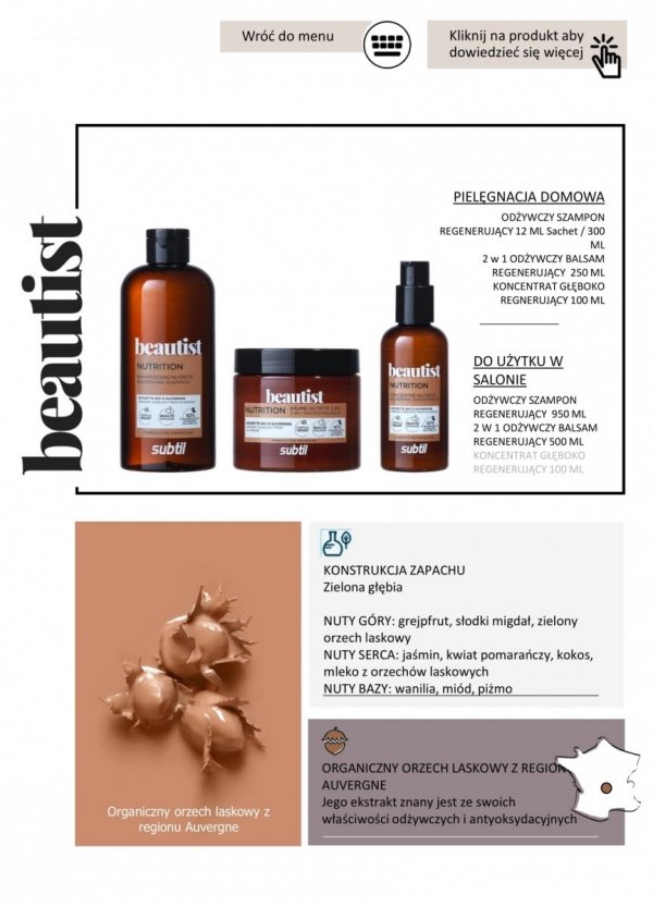 Beautist - Naturalny odżywczy szampon regenerujący 300 ml. Profesjonalna linia fryzjerska: domowa pielęgnacja włosów