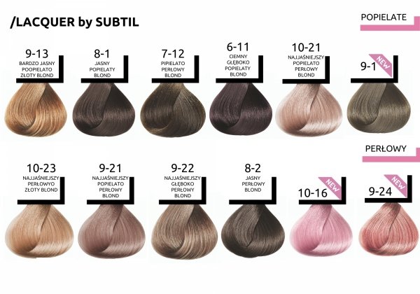 LACQUER 7-74 - Blond Marron Cuivré BROWN COPPER BLOND SUBTIL LACQUER XXL SHINE Profesjonalny Toner Kwasowy z efektem lustrzanego blasku  Subtil 60 ml.