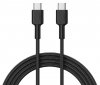 AUKEY CB-CD45 nylonowy kabel USB C - USB C | 0,9m | 3A | 60W PD | 20V