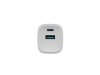 Natec Ładowarka sieciowa Ribera GAN 1X USB-A + 1X USB-C 30W Biała