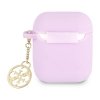 Guess 4G Charms Silicone Case  - Etui AirPods (Purple)