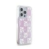 DKNY Liquid Glitter Multilogo - Etui iPhone 15 Pro (różowy)