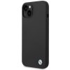 BMW Liquid Silicone Case Metal Logo – Etui iPhone 14 Plus (Czarny)