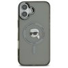 Karl Lagerfeld IML Metal Karl Head MagSafe - Etui iPhone 16 Plus (czarny)