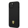 Ferrari Silicone Metal Logo MagSafe - Etui iPhone 14 (czarny)